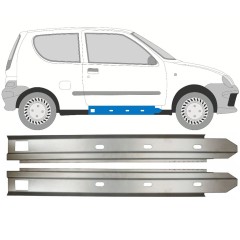Kynnys sisäosa varten Fiat Seicento 1998-2010 / Vasen+Oikea / Sarja 14716