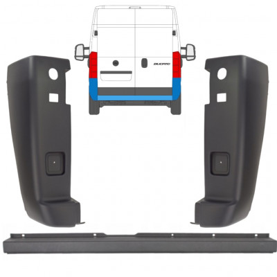 Takapuskuri varten Fiat Ducato 2006-2018 / Sarja 10536