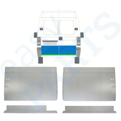 Sisäinen ja ulkoinen takaoven korjauspaneeli varten Fiat Ducato 1994-2006 / Vasen+Oikea / Sarja 9755
