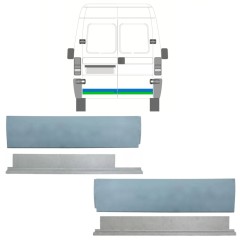 Ulkoinen + sisäinen takaoven korjausosa varten Peugeot Boxer 1994-2006 / Vasen+Oikea / Sarja 14452