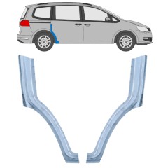 Etukaari korjauspaneeli varten Volkswagen Sharan 2010-2022 / Vasen+Oikea / Sarja 14602