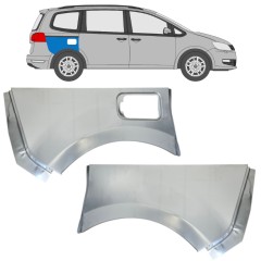 Takalokasuoja korjaussarja varten Volkswagen Sharan 2010-2022 / Vasen+Oikea / Sarja 14599