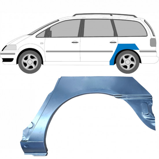 Takalokasuoja korjaussarja varten VW Sharan Ford Galaxy 2000-2010 / Vasen 6600