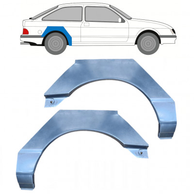 Takalokasuoja korjaussarja varten Ford Sierra 1982-1993 / Vasen+Oikea / Sarja 9721