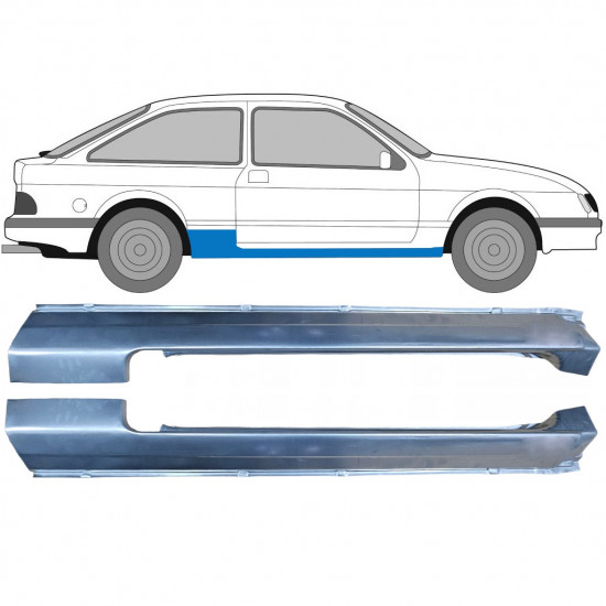 Kynnyspelti varten Ford Sierra 1982-1993 / Vasen+Oikea / Sarja 9416