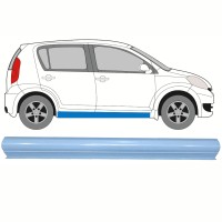 Kynnyspelti korjauspaneeli alempi osa varten Daihatsu Sirion 2005-2010 / Vasen = Oikea (symmetrinen) 17266