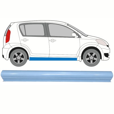 Kynnyspelti korjauspaneeli alempi osa varten Daihatsu Sirion 2005-2010 / Vasen = Oikea (symmetrinen) 17266