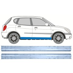 Kynnyspelti korjauspaneeli varten Daihatsu Sirion 1998-2005 / Vasen+Oikea / Sarja 12456