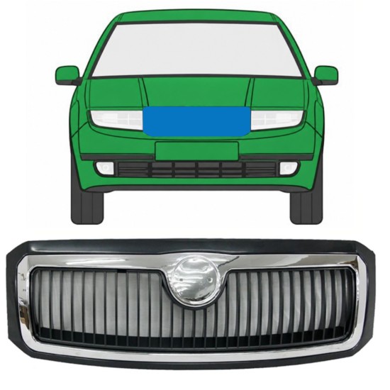Säleikkö varten Skoda Fabia I 1999-2004 7525