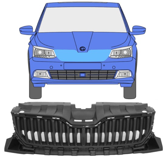 Säleikkö varten Skoda Fabia 2014-2018 16189