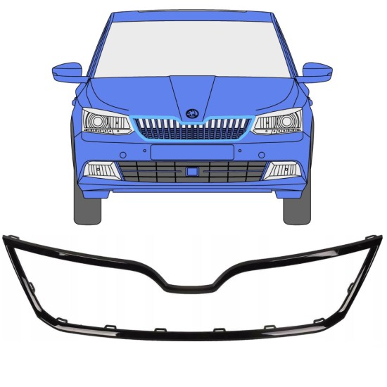 Säleikön kehys varten Skoda Fabia 2014-2018 16191