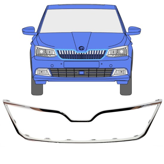 Säleikön kehys varten Skoda Fabia 2014-2018 16190