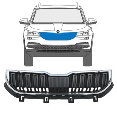 Säleikkö varten Skoda Karoq 2017-2022 / Sarja 17234