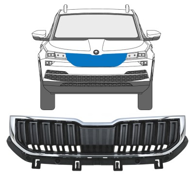 Säleikkö varten Skoda Karoq 2017-2022 / Sarja 17234