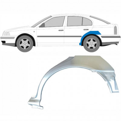 Takalokasuoja korjaussarja varten Skoda Octavia 1996-2010 / Vasen 7003