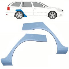 Takalokasuoja korjaussarja varten Skoda Octavia II 2004-2013 / Vasen+Oikea / Sarja 10187