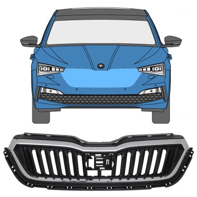 Säleikkö varten Skoda Scala 2019- 17229
