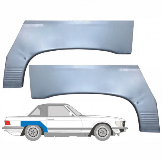 Takalokasuoja korjaussarja varten Mercedes Sl-class 1971-1989 / Vasen+Oikea / Sarja 10670