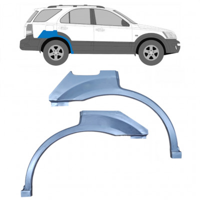 Takalokasuoja korjaussarja varten Kia Sorento 2002-2009 / Vasen+Oikea / Sarja 10012