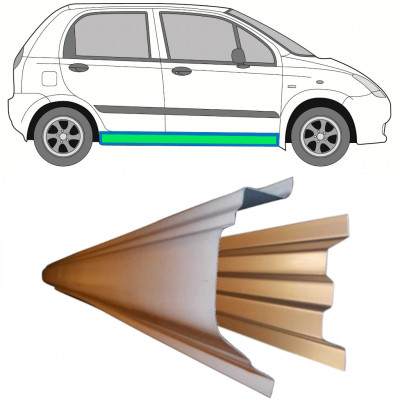 Sisäinen ja ulkoinen kynnyksen korjauspaneeli varten Chevrolet Spark 2005-2010 / Vasen = Oikea (symmetrinen) / Sarja 11783