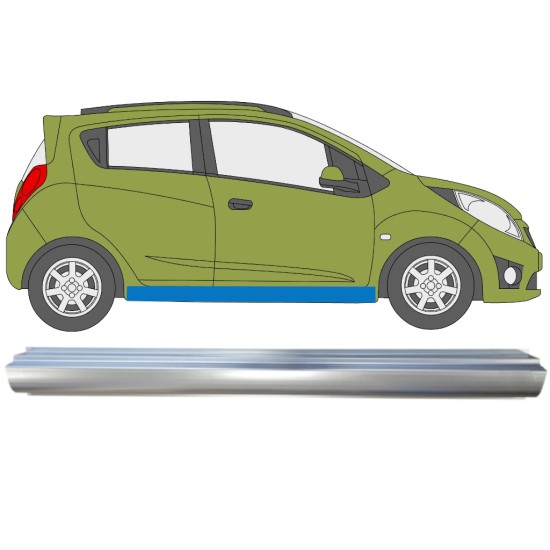 Kynnyspelti korjauspaneeli varten Chevrolet Spark 2010-2014 / Vasen = Oikea (symmetrinen) 16055