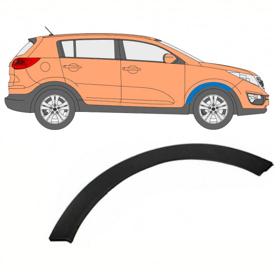 Lokasuojan muovikaaret varten Kia Sportage 2010-2015 / Oikea 7920