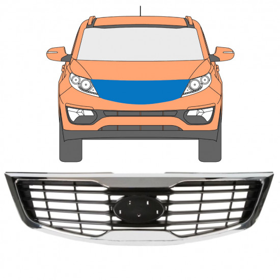 Säleikkö varten Kia Sportage 2010-2013 7514