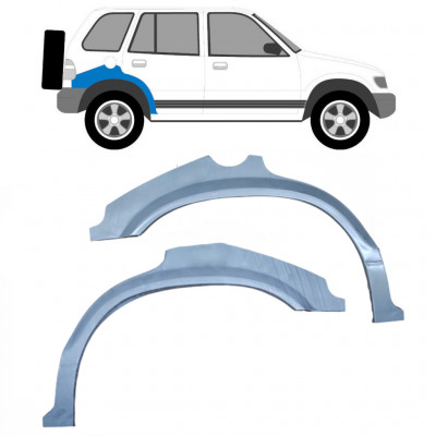 Takalokasuoja korjaussarja varten Kia Sportage 1994-2002 / Vasen+Oikea / Sarja 10507