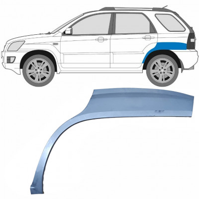 Takalokasuoja korjaussarja varten Kia Sportage 2004-2010 / Vasen 5428