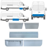 Ulkoinen oven korjauspaneeli varten Mercedes Sprinter 2006-2018 / Vasen+Oikea / Sarja 11317