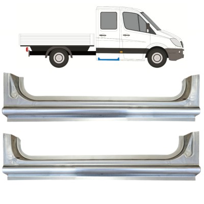 Takalokasuojan korjauspaneeli varten Mercedes Sprinter 2006-2018 / Vasen+Oikea / Tuplakabiini / Sarja 15068