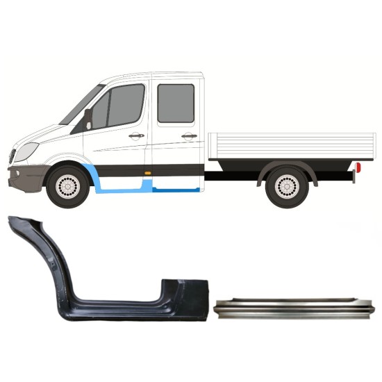 Korjauspaneeli aseta varten Mercedes Sprinter 2006-2018 / Vasen / 14778