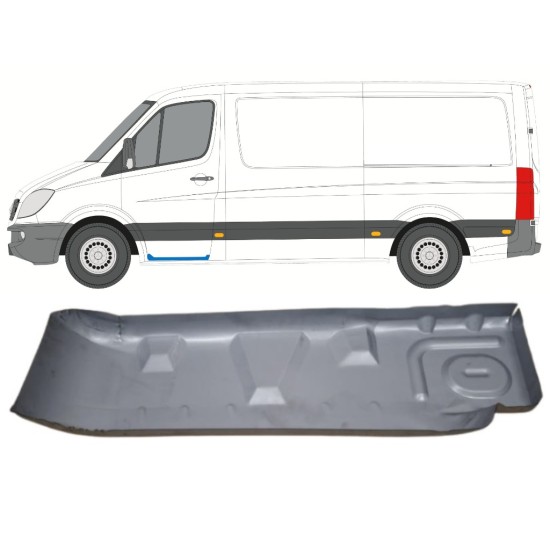 Vasen korjauspelti astinlauta varten Mercedes Sprinter 2006-2018 / Vasen 15073