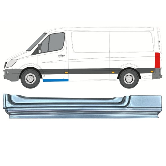 Helmapelti etuoven alle varten Mercedes Sprinter 2006-2018 / Vasen 17270