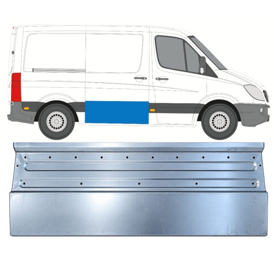 Liukuoven korjauspaneeli varten Mercedes Sprinter 2006-2018 / Oikea 17308