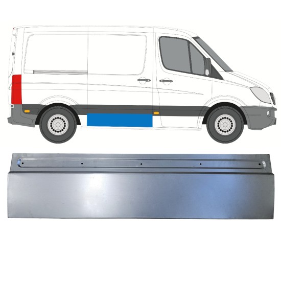 Liukuoven korjauspaneeli varten Mercedes Sprinter 2006-2018 / Oikea 17309