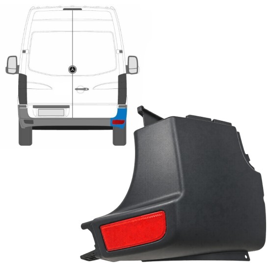 Takapuskurin kulma ja heijastinvalo varten Mercedes Sprinter 2006-2018 / Oikea / Sarja 9724
