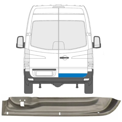 Korjauspellit takaoven varten Mercedes Sprinter 2006-2018 / Oikea 5681