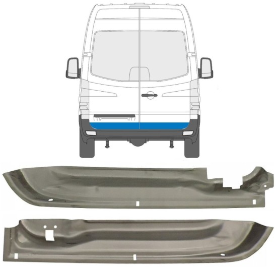 Korjauspellit takaoven varten Volkswagen Crafter 2005-2017 / Vasen+Oikea / Sarja 14023