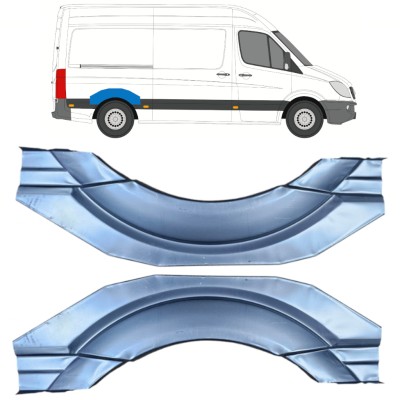Takalokasuoja korjaussarja varten Volkswagen Crafter 2005-2017 / Vasen+Oikea 16159