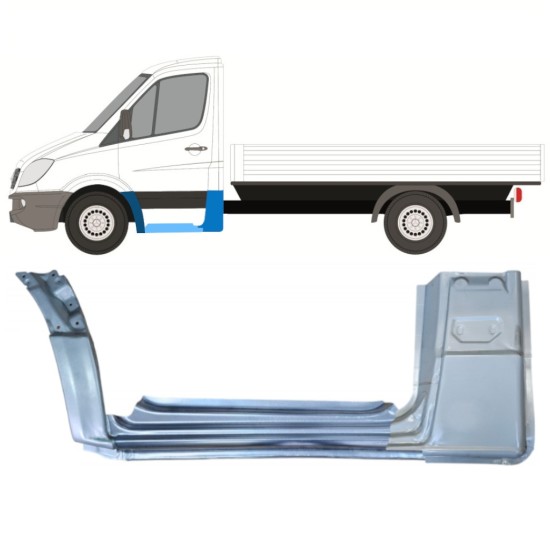 Korjauspaneeli aseta varten Mercedes Sprinter 2006-2018 / Vasen / Yksikabiini / 15084
