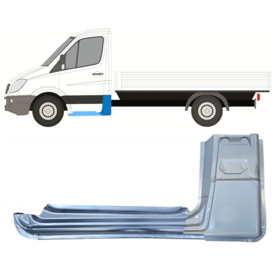 Korjauspaneeli aseta varten Mercedes Sprinter 2006-2018 / Vasen / Yksikabiini / 15082