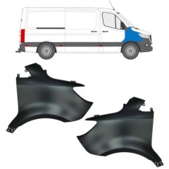 Etulokasuoja varten Mercedes Sprinter 2018- / Vasen+Oikea / Sarja 14941