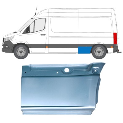 Takalokasuojan korjauspaneeli alaosa varten Mercedes Sprinter 2018- / Vasen 14550