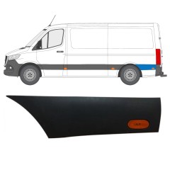 Takalokasuojan koristelista pyörän takana lampulla varten Mercedes Sprinter 2018- / Vasen / Sarja 16647