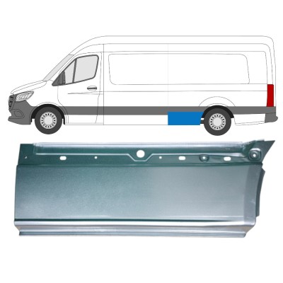 Takalokasuojan korjauspaneeli alaosa varten Mercedes Sprinter 2018- / Vasen 14552