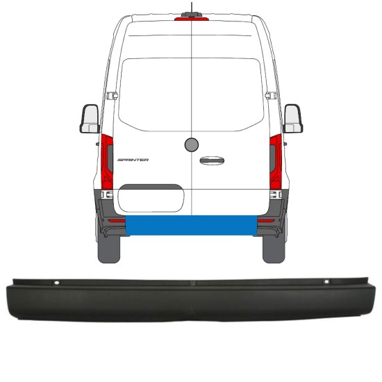 Takapuskuri varten Mercedes Sprinter 2018- 14942