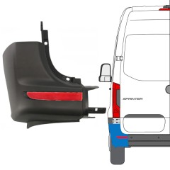Takapuskurin kulma ja heijastinvalo varten Mercedes Sprinter 2018- / Vasen / Sarja 14950