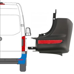 Takapuskurin kulma ja heijastinvalo varten Mercedes Sprinter 2018- / Oikea / Sarja 14949