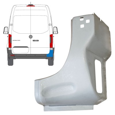 Takakulman korjauspaneeli varten Mercedes Sprinter 2018- / Oikea 14651